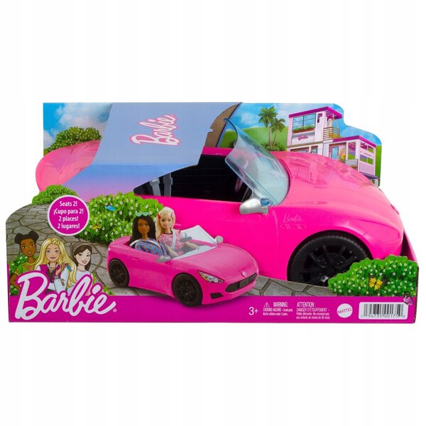 Barbie Kabriolet Rosa Spielzeugauto für Mädchen und Jungen ab 3 Jahren