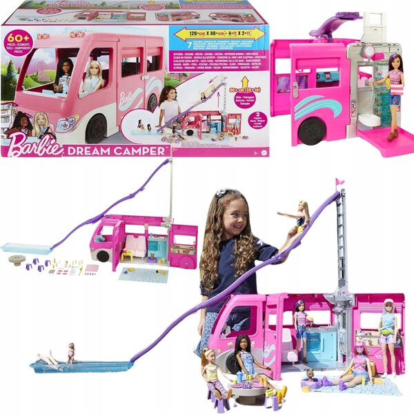 Barbie Kamper of Dreams mit über 60 Zubehörteilen – Kreativspiel für Kinder ab 3 Jahren