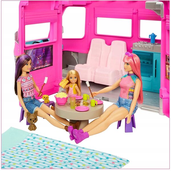 Barbie Kamper of Dreams mit über 60 Zubehörteilen – Kreativspiel für Kinder ab 3 Jahren