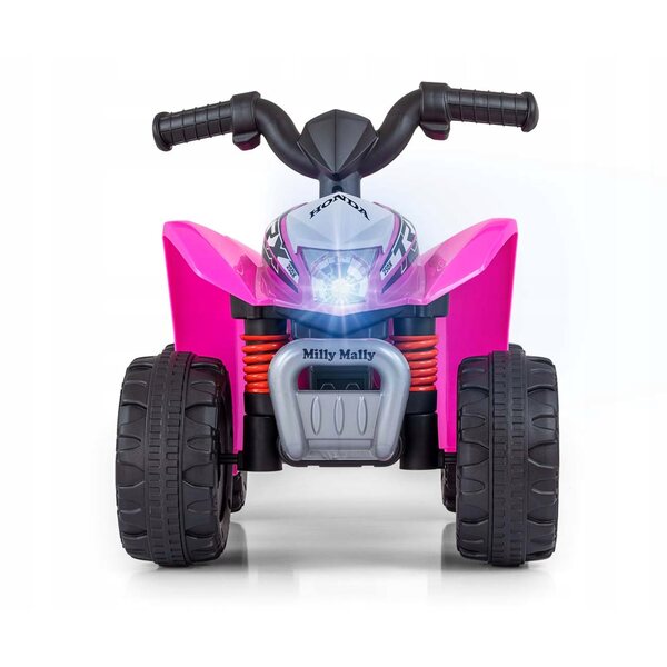 Elektrisches Quad für Kinder Honda ATV Milly Mally ab 2 Jahren, rosa, sicheres und realistisches Fahrzeug