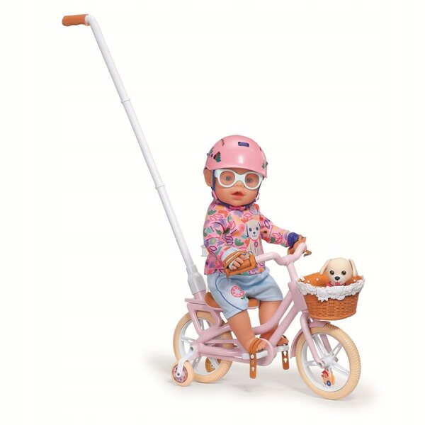 BABY born Rowerek mit Hund für Puppen 36-43 cm, Spiel für Kinder ab 3 Jahren