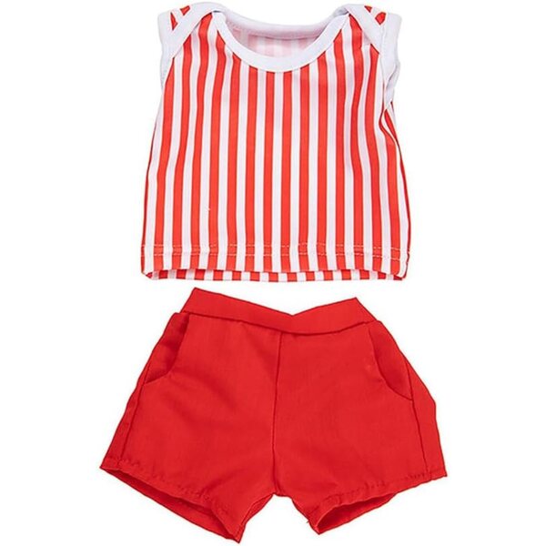 18-Zoll-Puppenkleidung, Blumenkleid, Oberteil und Hose für 43–46 cm große Puppen