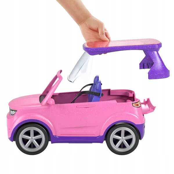 Barbie Big City Big Dreams Auto mit verwandelbarer Szene und Zubehör