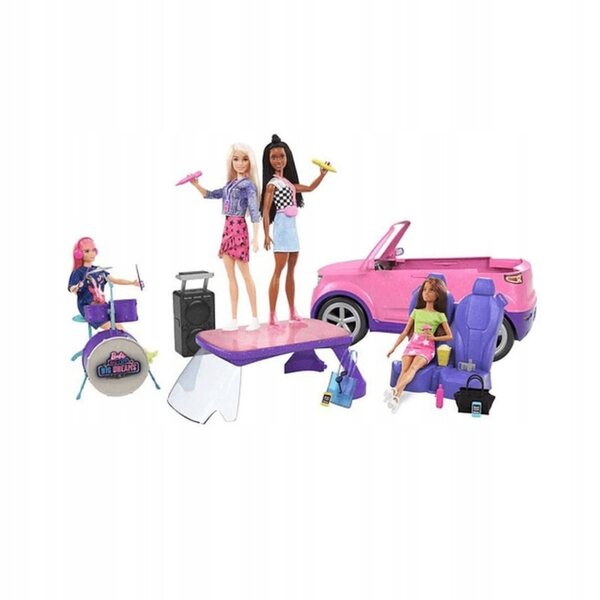 Barbie Big City Big Dreams Auto mit verwandelbarer Szene und Zubehör