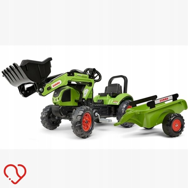 Falk Claas Arion Trettraktor mit Łyżką und Anhänger für Kinder von 2-5 Jahren