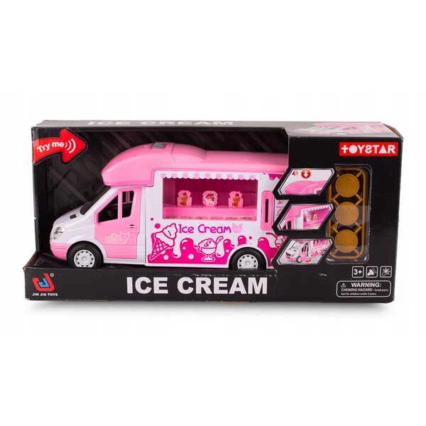 Foodtruck-Auto für Puppen mit Eis, Lichtern und Geräuschen, Lody 3+ Truck