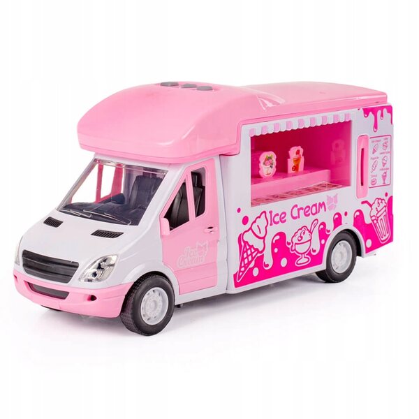 Foodtruck-Auto für Puppen mit Eis, Lichtern und Geräuschen, Lody 3+ Truck