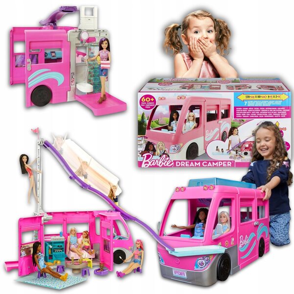 Kamper Barbie XXL mit komplettem Zubehör – kreatives und lustiges Spiel