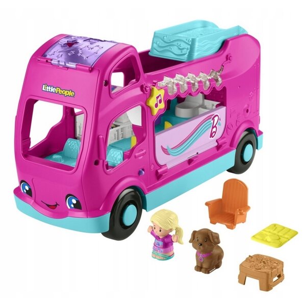 Fisher-Price Barbie Camper Interattivo con Luci e Suoni per Bambini 18+ Mesi