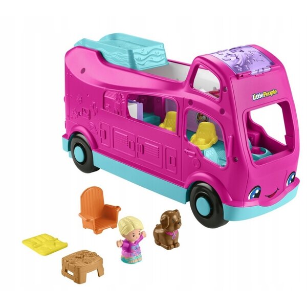 Fisher-Price Barbie Camper Interattivo con Luci e Suoni per Bambini 18+ Mesi