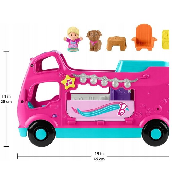 Fisher-Price Barbie Camper Interattivo con Luci e Suoni per Bambini 18+ Mesi