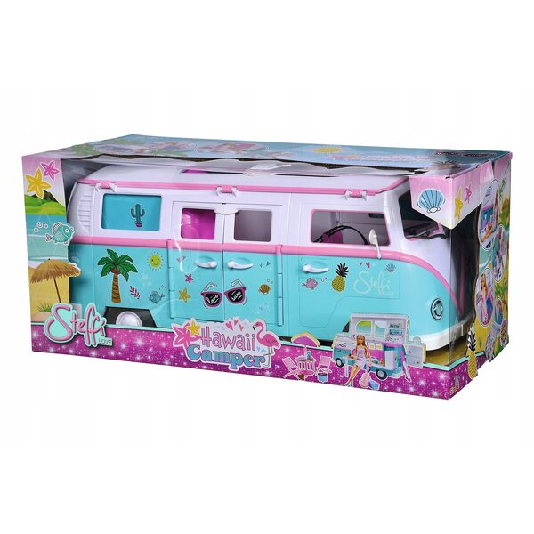 Steffi mit Simba Toys Spielzeugcamper 51 cm mit Küche und Zubehör