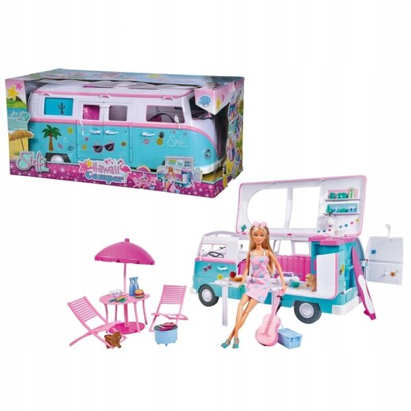Steffi con camper giocattolo Simba Toys 51 cm con cucina e accessori
