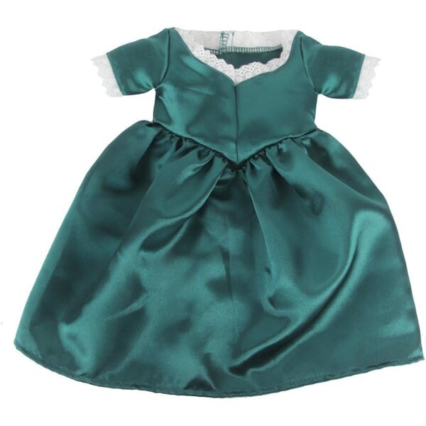 Grünes Kleid für 18-Zoll-Puppen – elegantes und bequemes Prinzessinnenkleid