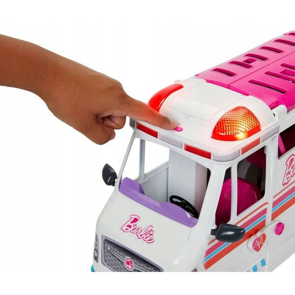 Barbie Mobile Ambulance XXL-Set mit 20 Klinika Ambulance-Zubehörteilen