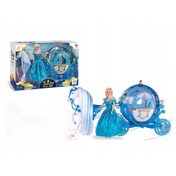 Kareta Spielset mit Pferd und Prinzessin – Märchenkutsche für Kinder
