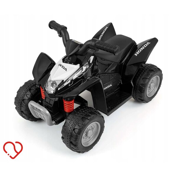 Elektrisches Quad Honda ATV Schwarz für Kinder ab 2 Jahren mit Licht und Sound