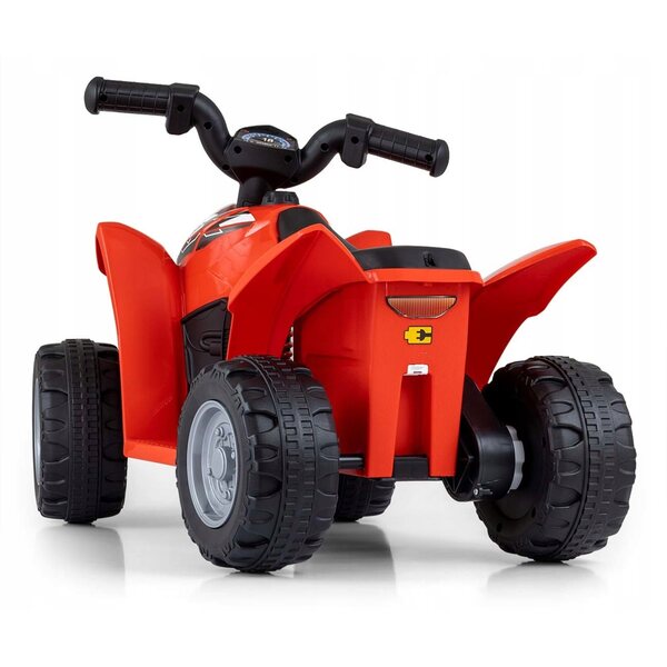 Quad Elettrico per Bambini Honda ATV Milly Mally Rosso 24M+ con Luci e Suoni