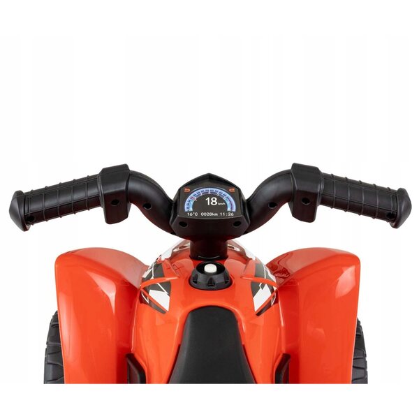Quad Elettrico per Bambini Honda ATV Milly Mally Rosso 24M+ con Luci e Suoni