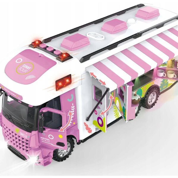 Camper per bambole - Food truck, bar con LED e accessori da gioco