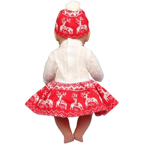 Vestiti natalizi per bambole americane 18 pollici - Set 2 pezzi maglione e cappello