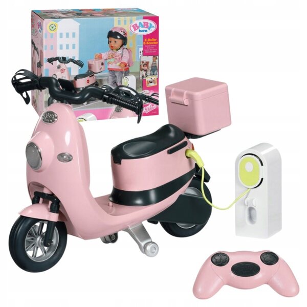 Baby Born Remote E-Scooter mit Ladefunktion und LED-Leuchten für Puppen