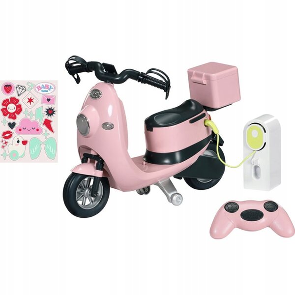 Baby Born Remote E-Scooter mit Ladefunktion und LED-Leuchten für Puppen