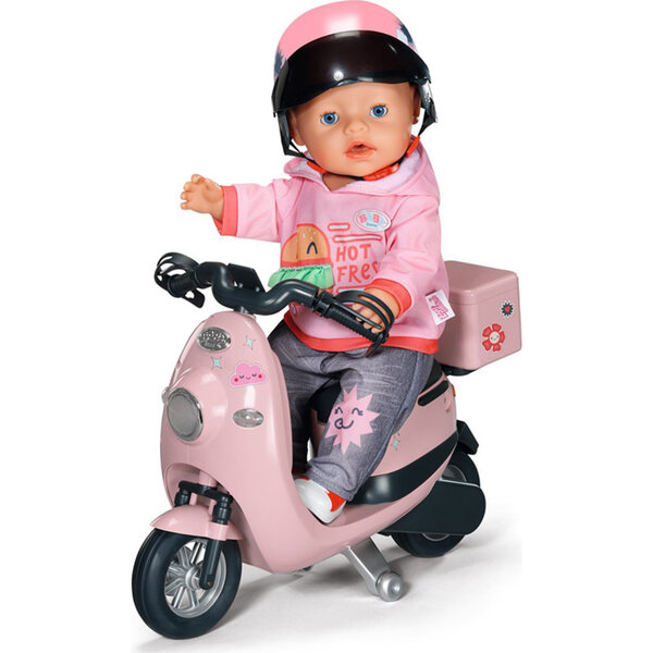 Baby Born Remote E-Scooter mit Ladefunktion und LED-Leuchten für Puppen