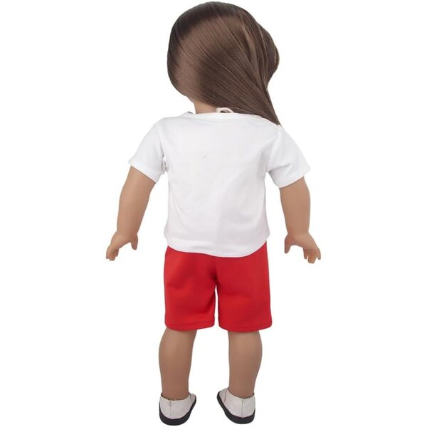 18-Zoll-Puppenkleidung für amerikanische Puppen – lässiges Stretch-T-Shirt für 18-Zoll-Puppen