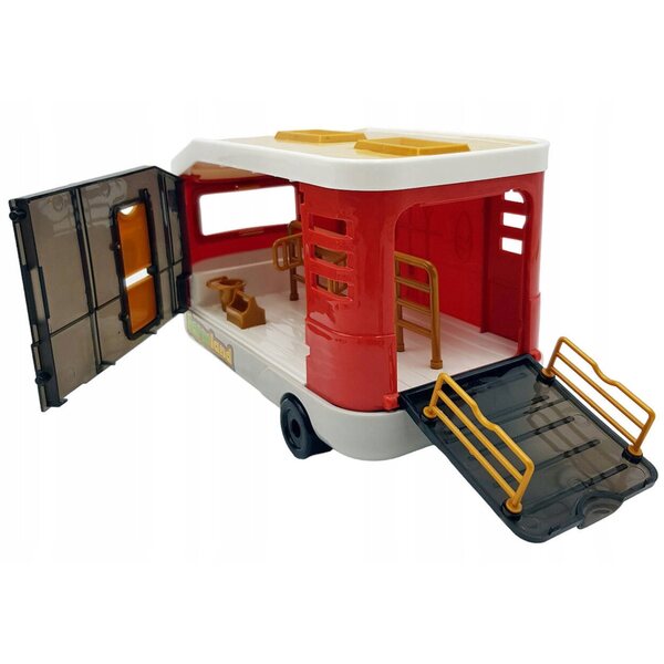 Autobus per Bambole Camper con Rimorchio e Luci LED, Gioco Creativo 3+