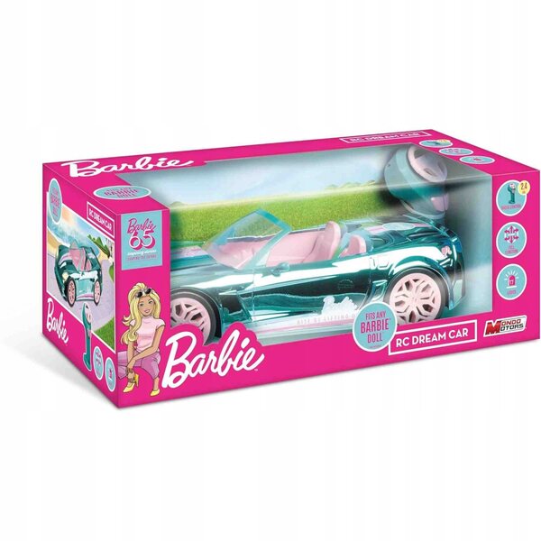 Barbie Dream Car Cabriolet 40 cm rosa ferngesteuertes Auto für Kinder