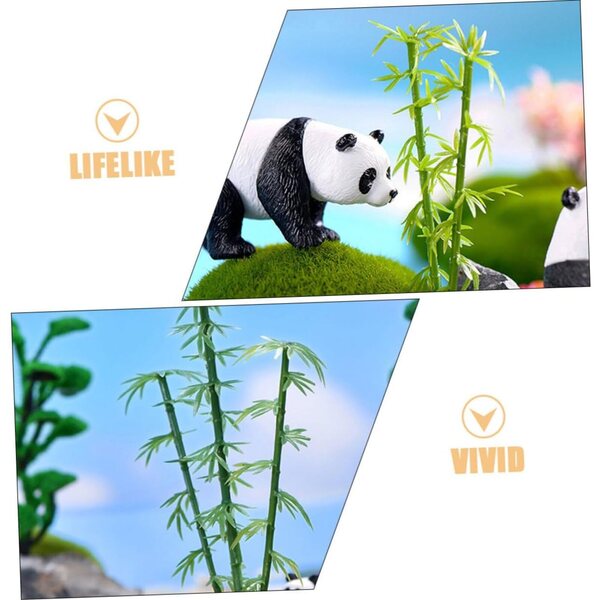 YARNOW 12 Alberi di Bambù Miniatura in ABS per Micro Paesaggi e Diorami
