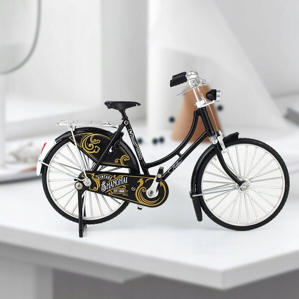 Modello Miniatura Bicicletta da Montagna Nero - Decorazione e Collezione