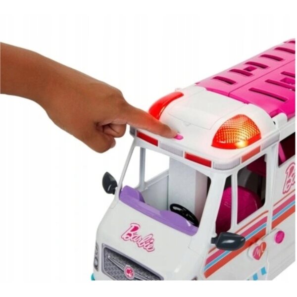 Barbie Karetka Mobilna Klinika mit 20 Zubehörteilen für kreatives Spielen für Kinder