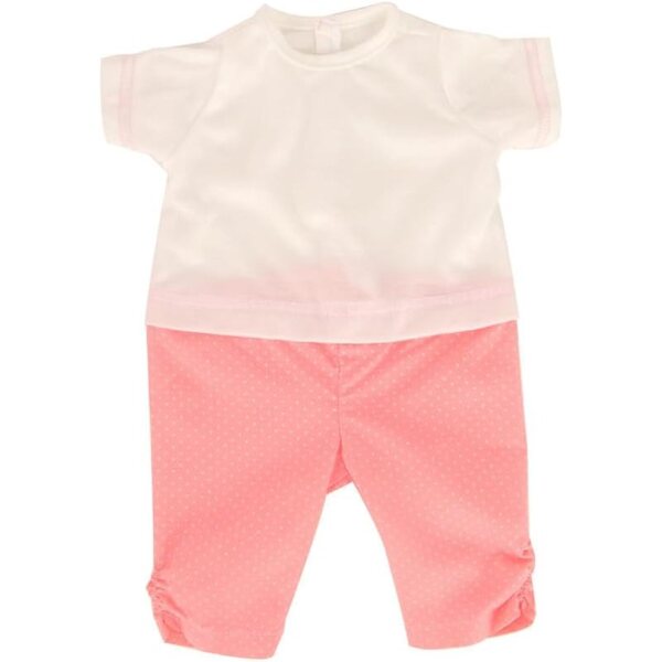 Kleidung für 18-Zoll-Puppen – 2-teiliges Set aus gepunktetem T-Shirt und Hose