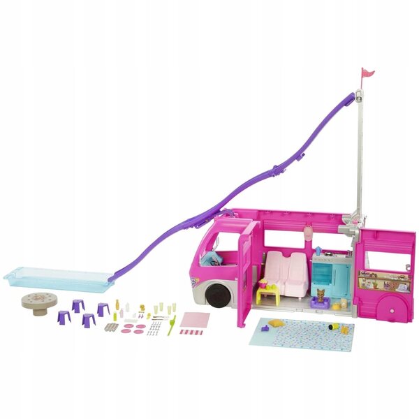 Barbie Dream Camper Dream Camper mit 7 Spielbereichen und Zubehör