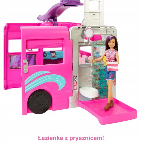 Barbie Dream Camper Dream Camper mit 7 Spielbereichen und Zubehör