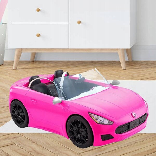 Barbie Pink Sports Cabriolet Auto für Kinder ab 3 Jahren mit realistischen Details