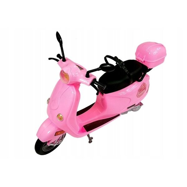 Puppenset mit Roller und rosa Helm für Mädchen ab 3 Jahren