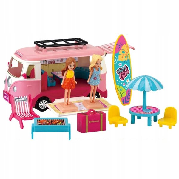 Camper per bambini con bambole e accessori - giocattolo educativo
