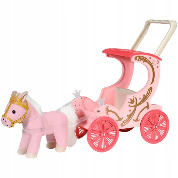 Baby Annabell Little Sweet Pony Kutsche mit Lichtern und Geräuschen für Puppen 36–43 cm