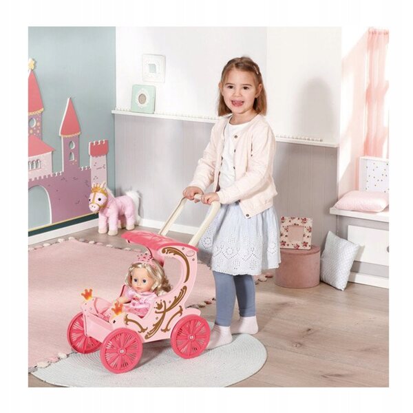 Baby Annabell Little Sweet Pony Kutsche mit Lichtern und Geräuschen für Puppen 36–43 cm