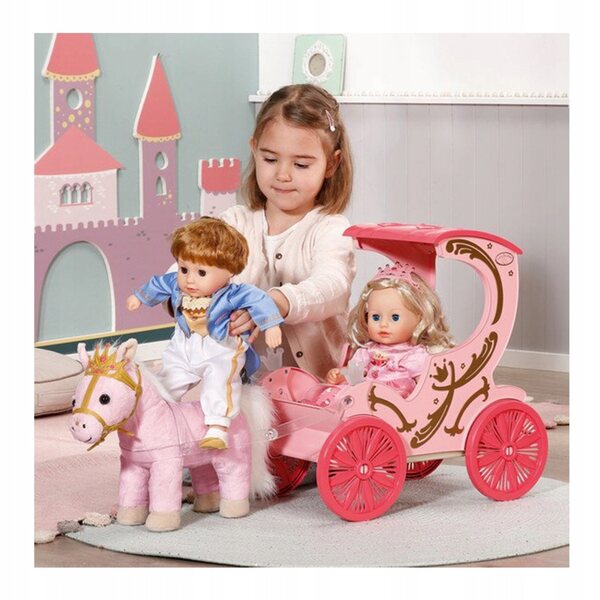 Baby Annabell Little Sweet Pony Kutsche mit Lichtern und Geräuschen für Puppen 36–43 cm