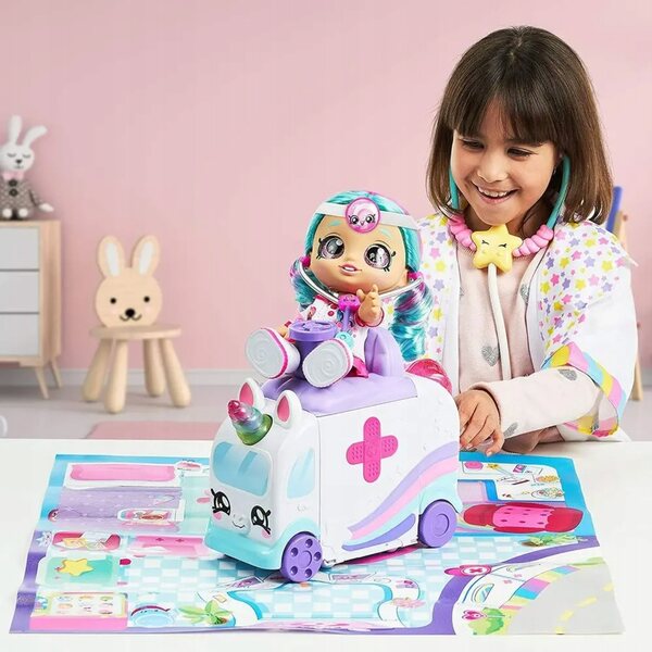 Kindi Kids Einhorn-Rettungswagen 2in1 für Kinder ab 3 Jahren