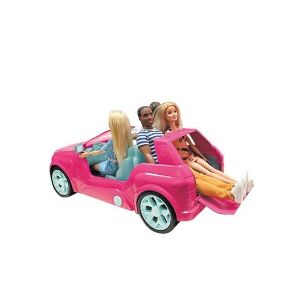 Barbie Pink Ferngesteuerter SUV 45 cm mit 4 Sitzen und LED-Lichtern für Kinder ab 6 Jahren