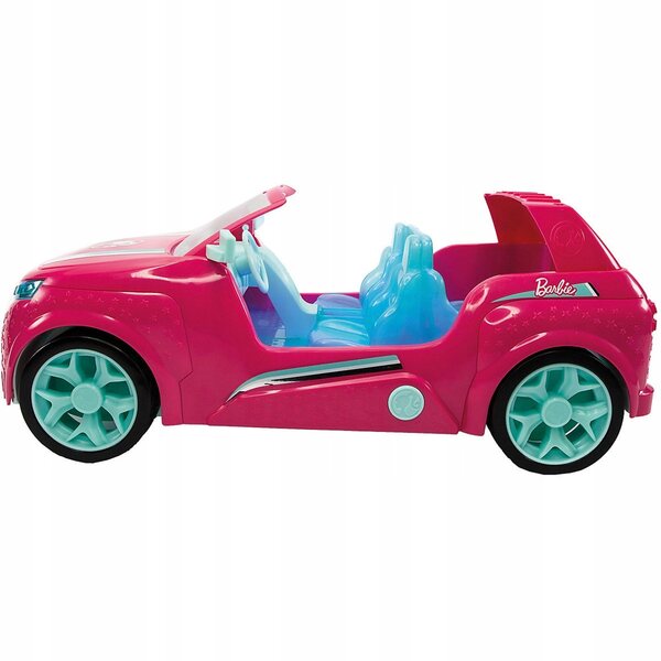 Barbie Pink Ferngesteuerter SUV 45 cm mit 4 Sitzen und LED-Lichtern für Kinder ab 6 Jahren