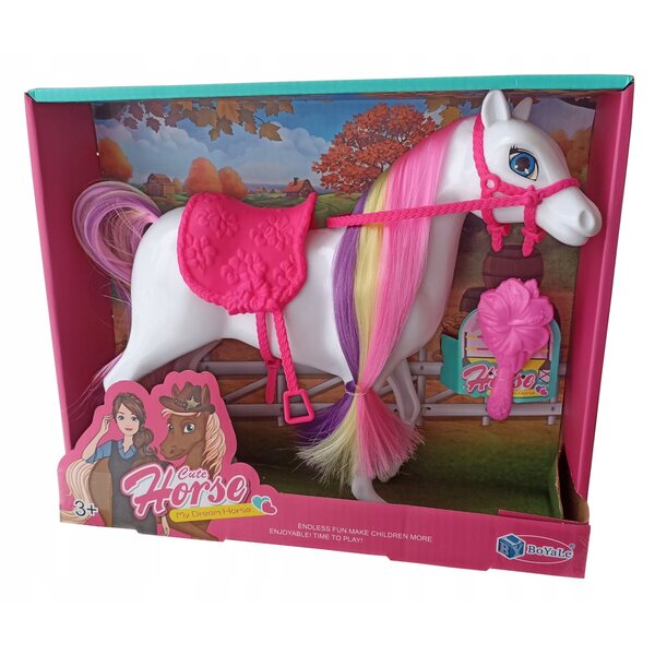 Grande Cavallino per Bambole Principesse con Pettine - 29 cm