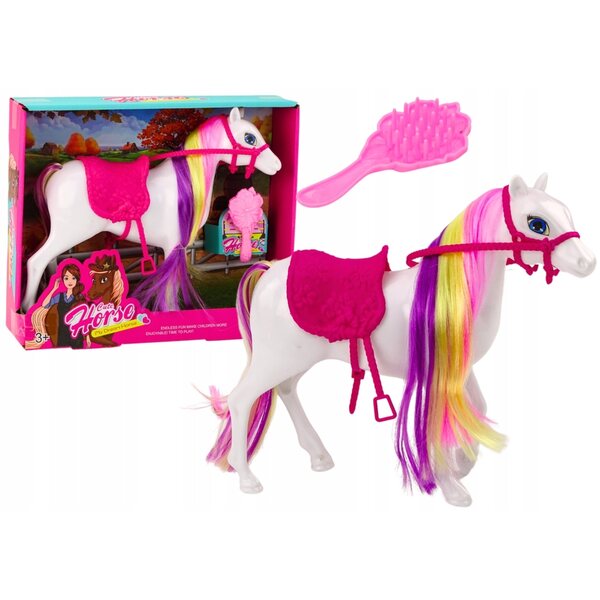 Grande Cavallino per Bambole Principesse con Pettine - 29 cm