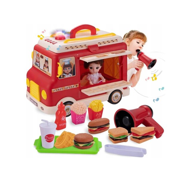 Auto FoodTruck Mobilny Megafon Dzwieki Syrena Nagrywanie
