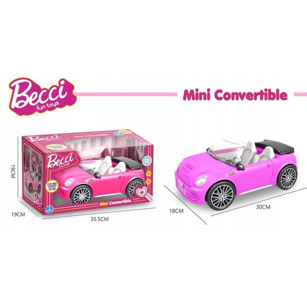 Rosa Cabriolet Auto per Bambole Grande - Gioco di Ruolo per Bambini